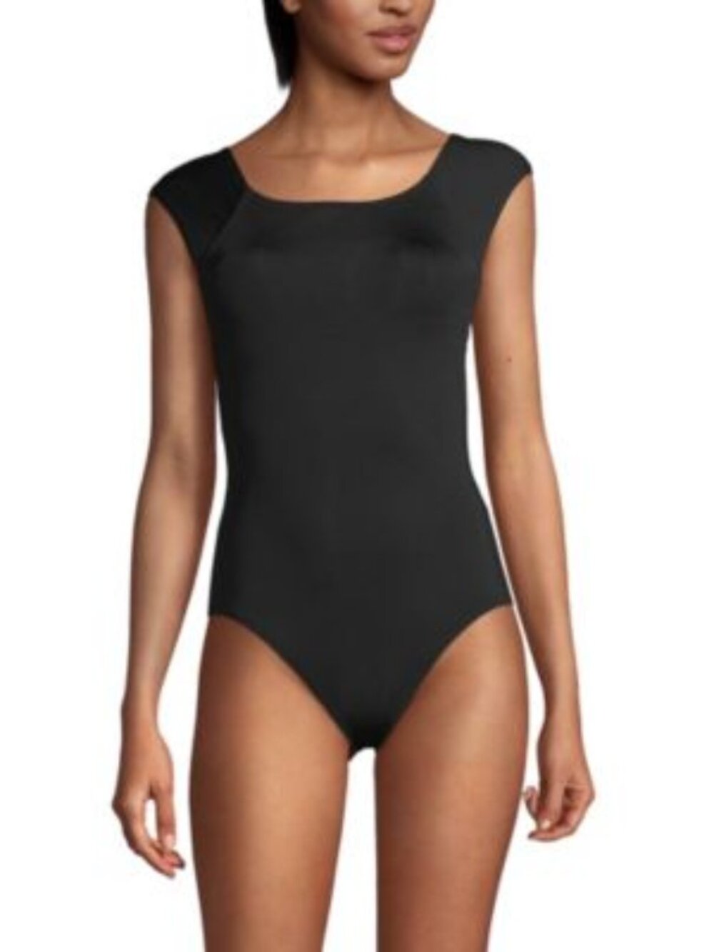 Lands' End Women's Tummy Control Cap Sleeve X-Back One Piece Swimsuit - 12